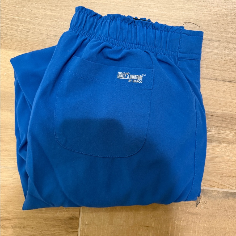 Grey's Anatomy royal blue scrub pants